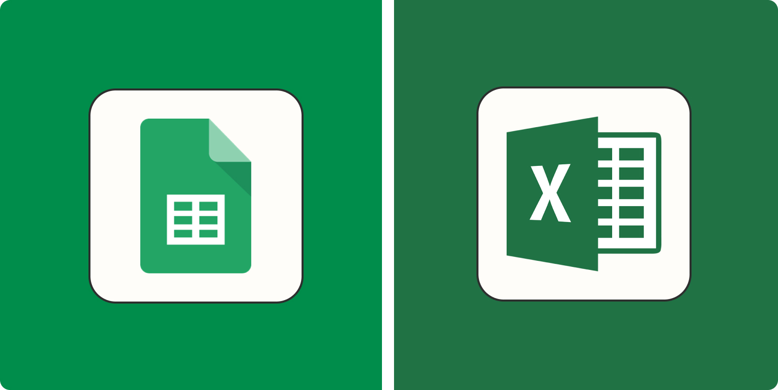 Excel and Google Sheets Compatible